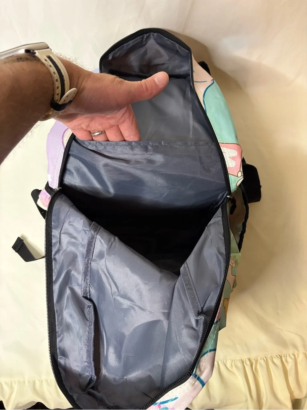 Kids Pastel Cinnamoroll Character Backpack Rainbow Sanrio